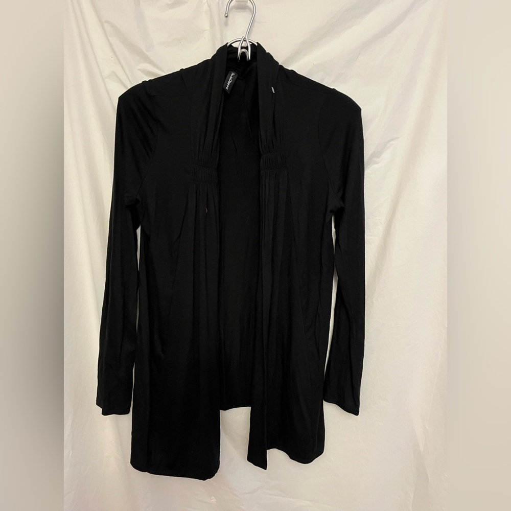 Fleurette linger open cardigan/ medium- large/ lightweight/ black